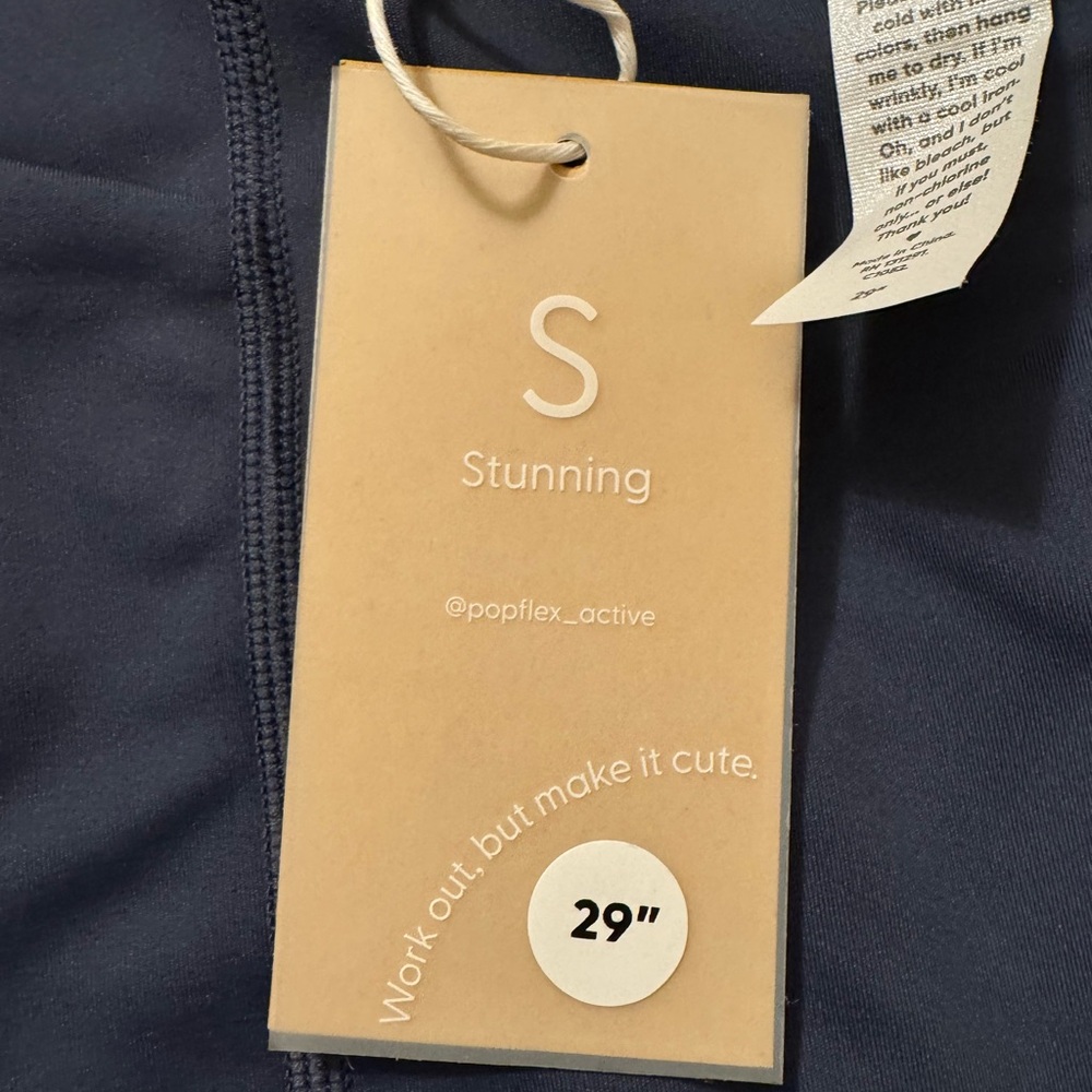 NWT Popflex Navy Contour Flared Legging - Picture 11 of 16